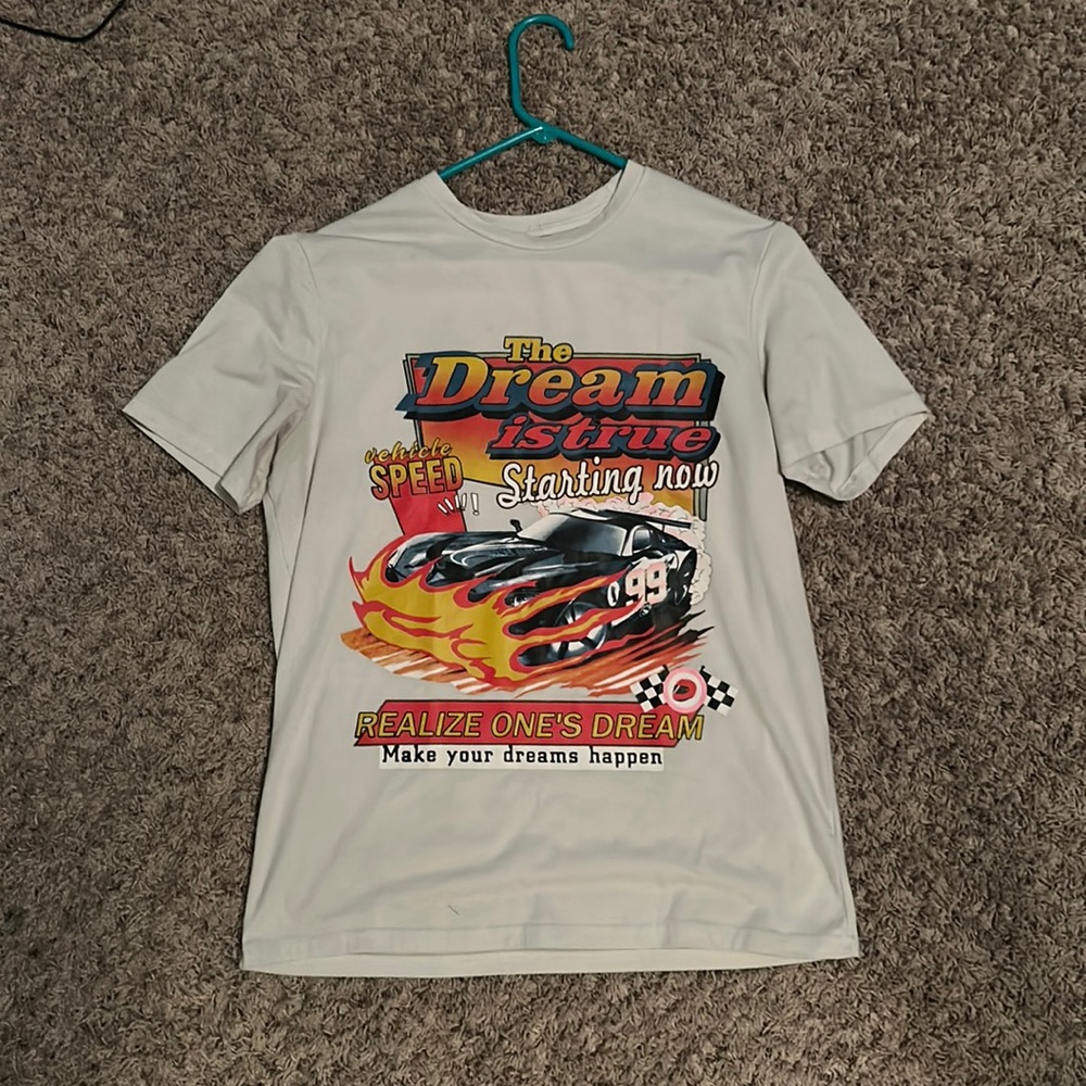 Medium, White, Vintage Tee